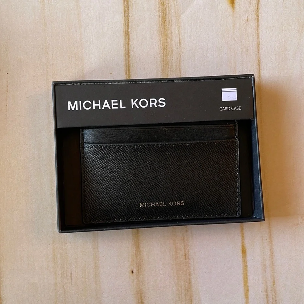 Michael Kors Andy Card Case in Black